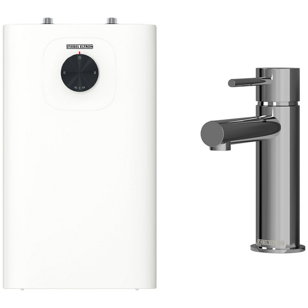 Stiebel Eltron SNU 5 PLUS with Fixed Chrome Mixer 208205