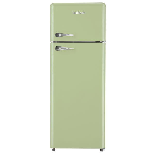 Linarie Valloire 209L Green Retro Top Mount Fridge - Manual Defrost LK200DDGREEN