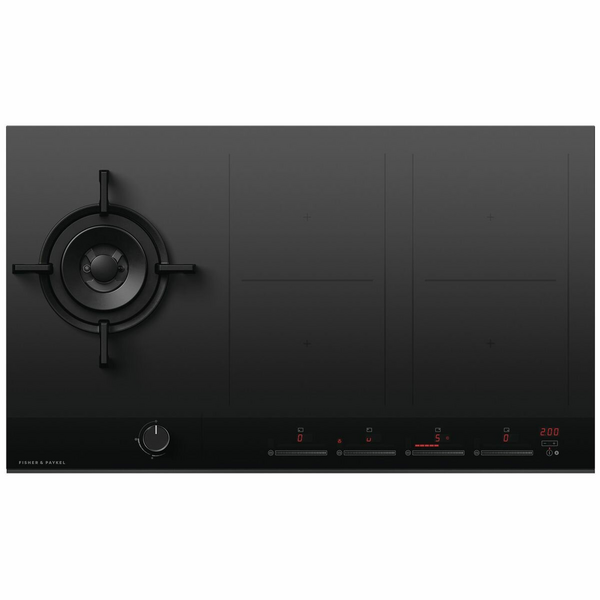 Fisher & Paykel Series 9 90cm LPG Gas Wok Burner and Induction Cooktop CGI905DLPTB4