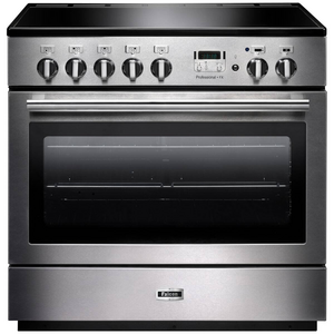 Falcon 90cm Professional FX Induction Freestanding Oven/Stove Stainless Steel and Chrome PROP90FXEISS-CH