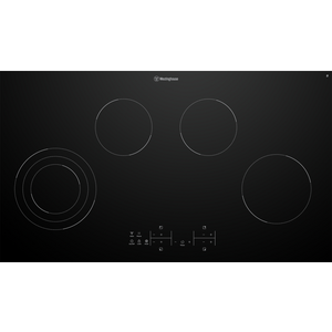 Westinghouse 90cm Ceramic Cooktop with Triple Zone and Hob2Hood WHC943BD