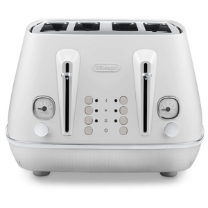Delonghi Distinta Moments Four Slice Toaster Sunshine White CTIN4003W