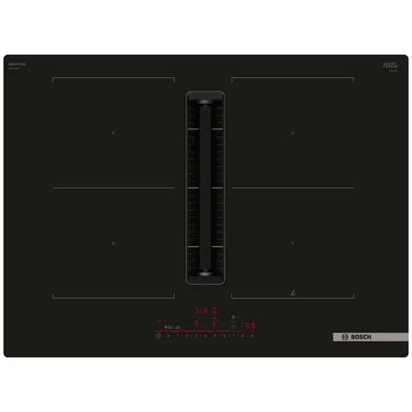 Bosch 70cm Series 6 Induction Cooktop with Downdraft Ventilation Black PVQ711H26E