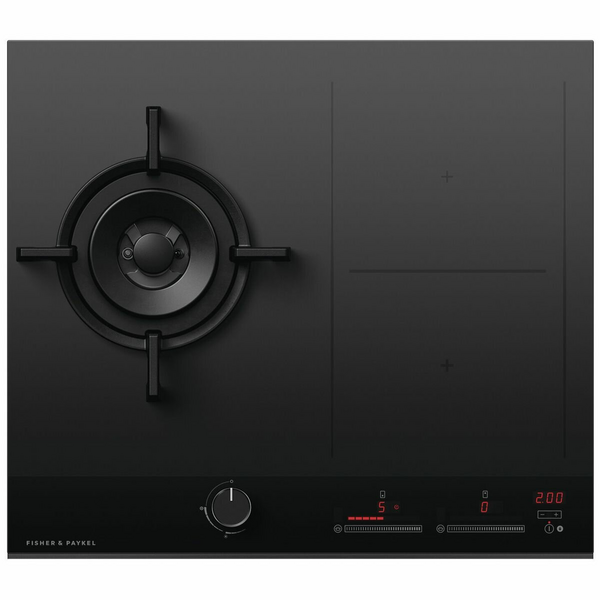 Fisher & Paykel Series 9 60cm Natural Gas Wok Burner and Induction Cooktop CGI603DNGTB4