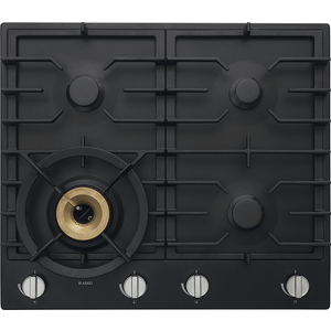 ASKO 60cm Natural Gas Cooktop with Super Flex Wok Burner Black Matte HG1666AD