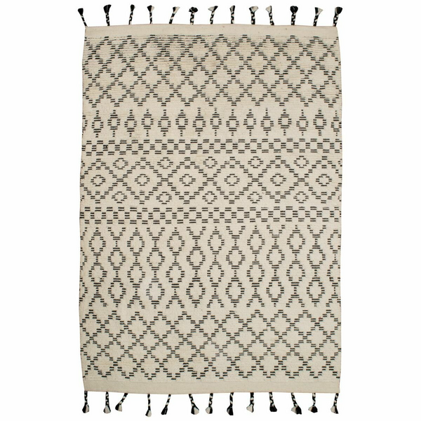 Cadrys Cadrys Sahara Trellis Ivory/Charcoal 350x450 Rug SAHTIC6 | Andoo