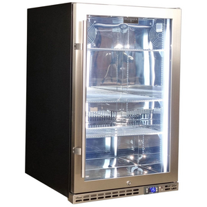 Schmick 164L Under Bench Stainless Steel Heated Glass Alfresco Fridge SK146R-HD