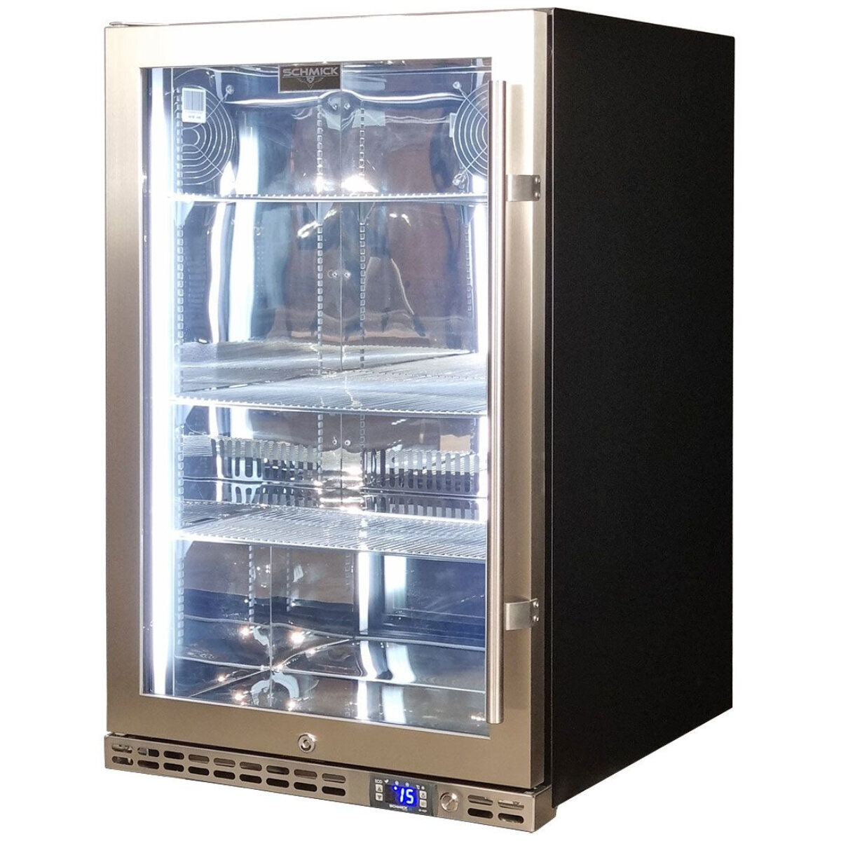 Schmick 164L Under Bench Stainless Heated Glass Alfresco Fridge SK146L-HD