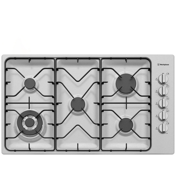 Westinghouse 90cm 5 burner gas cooktop WHG953SB