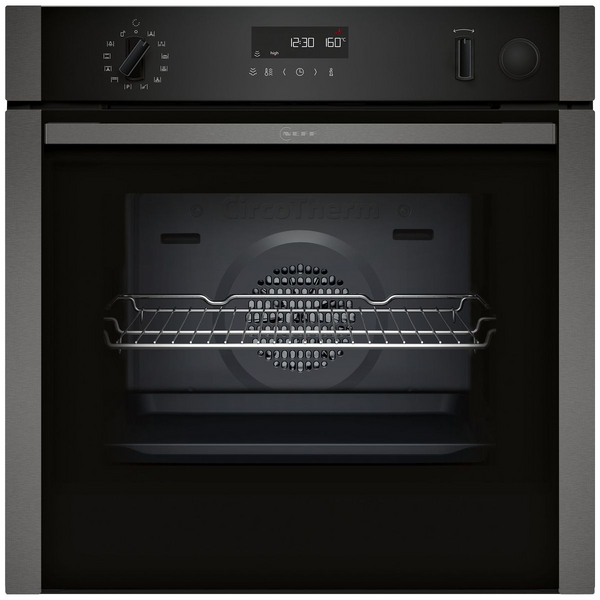 NEFF 60cm Pyrolytic Slide & Hide Oven with AddedSteam-Graphite Grey - B5AVM7AG7A