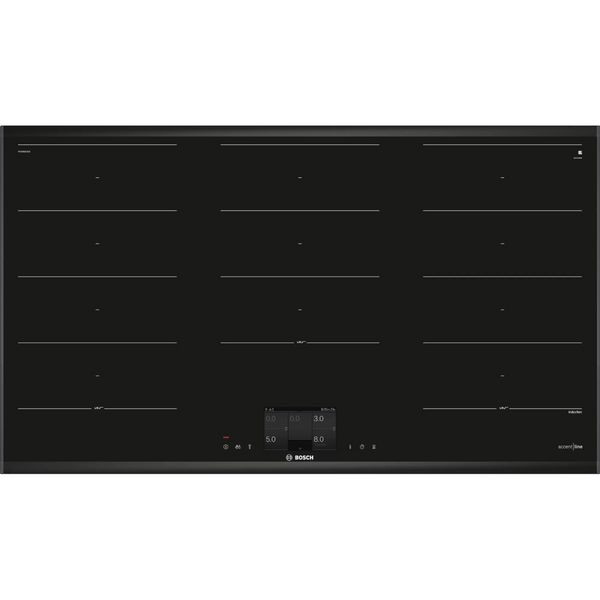 Bosch 90cm Series 8 Black Flex Induction Cooktop PXX995KX5E