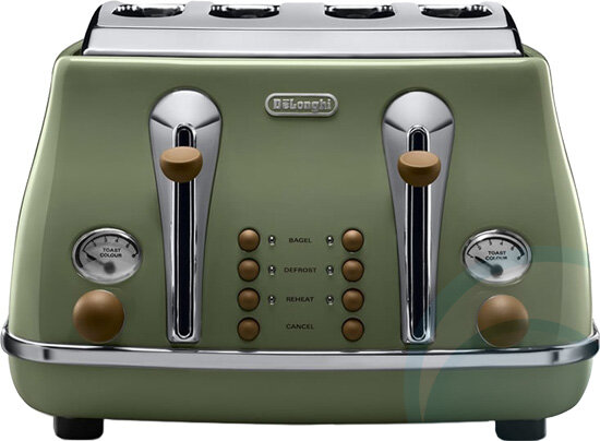 Delonghi Icona Vintage Slice Toaster CTO4003VGR