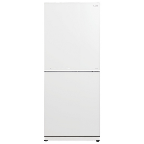 Mitsubishi Electric 421L Bottom Mount Refrigerator Glacier White Glass MR-HGS421EX-GWH-A
