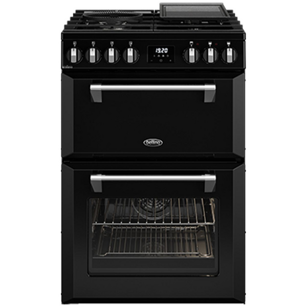 Belling 60cm Mini Richmond Black Dual Fuel Freestanding Oven BMR60DODFB