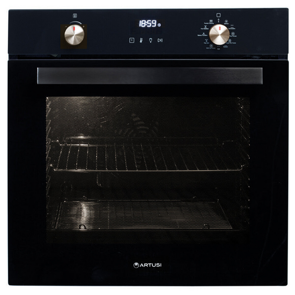 Artusi 60cm Black Glass Pyrolytic Oven CAO610BP