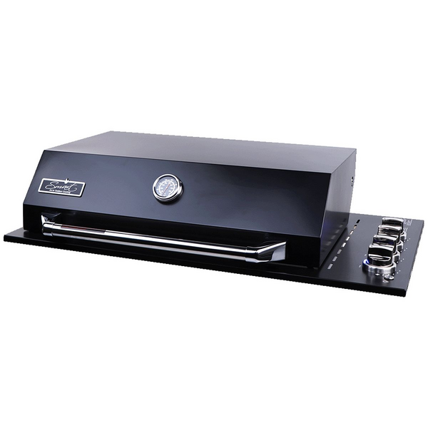 Smart Four Burner Drop-In LPG BBQ Black 4000DGSLBLK