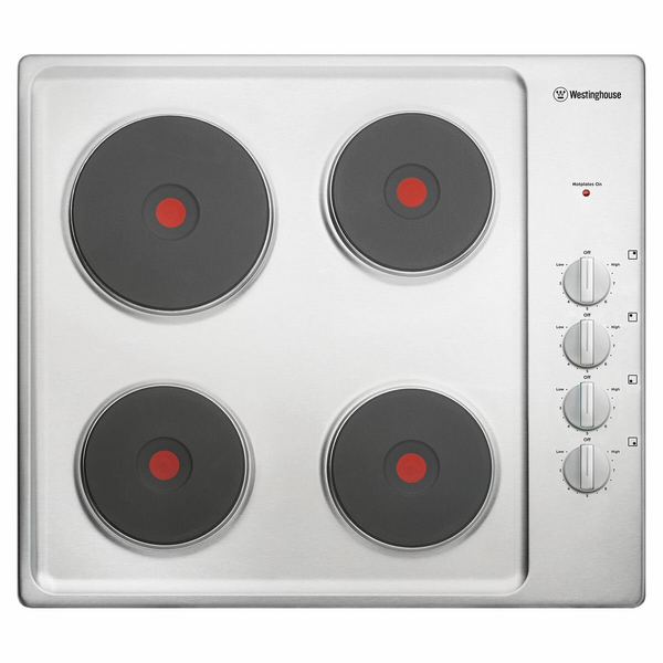 Westinghouse 60cm Electric Stainless Steel Cooktop WHS642SC