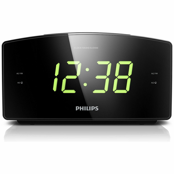 Philips LCD FM Alarm Clock AJ3400