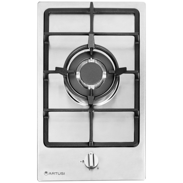 Artusi 30cm Domino Gas Cooktop with Wok Burner Stainless Steel CAGH31X
