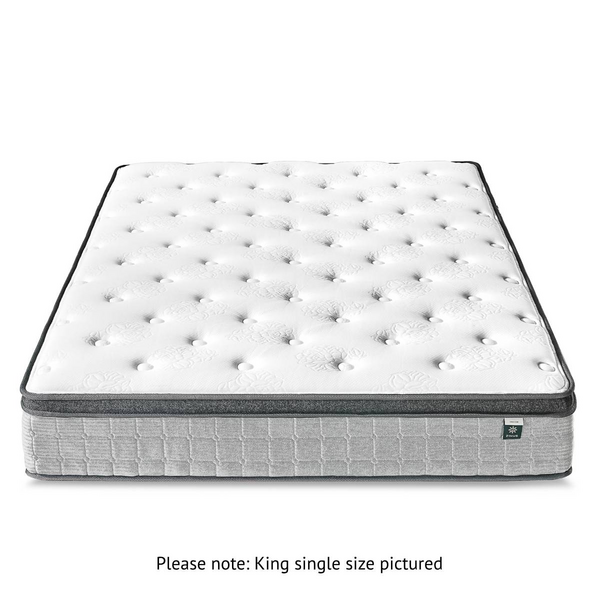 Zinus 30cm King Single Support Plus Pocket Spring Mattress AU-MSSPGR-12KS