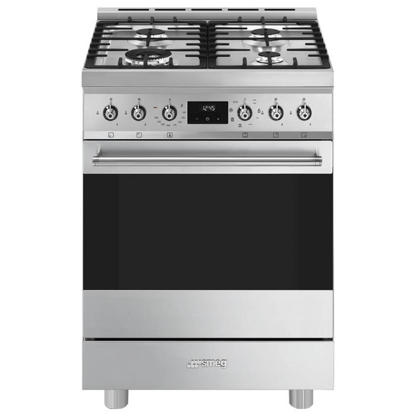Smeg 60cm Classic Freestanding Gas Cooker - Stainless Steel CS6GMXA2