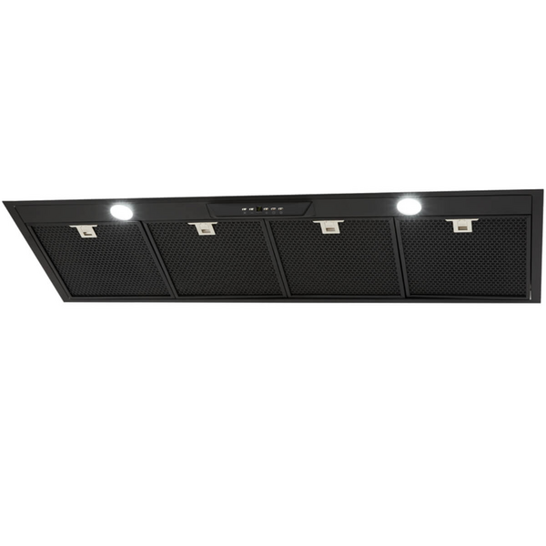 Schweigen 120cm Matte Black Undermount Rangehood with ISODrive SE Motor UM1390-12BSEPAK