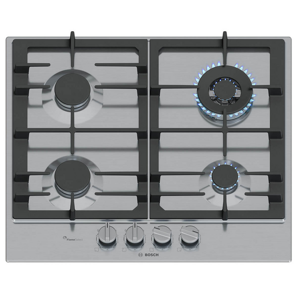 Bosch 60cm Series 6 Natural Gas Cooktop Stainless Steel PCH6A5I90A