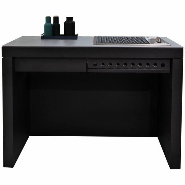 Artusi 1400mm Ferro Outdoor Kitchen with Cosmopolitana Grey Stone Top QAP14FG-CG