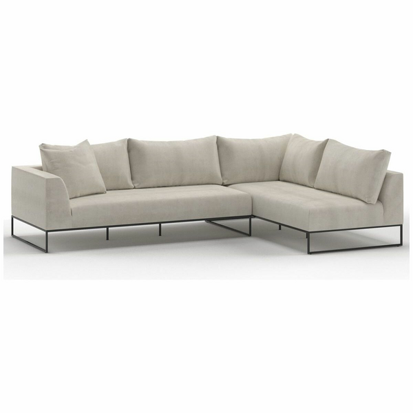Kalona Vaeroy Modular Four Seater Left Facing Sofa Pearl WS-208-01B-VILA-54PK