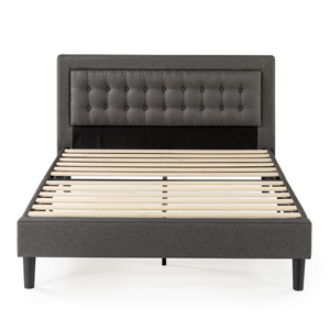 Zinus Dachelle Queen Fabric Upholstered Bed Frame Dark Grey AU-CSPB-Q
