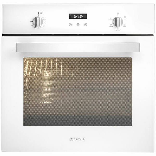 Artusi 60cm White Glass Built-In Electric Oven AO676W