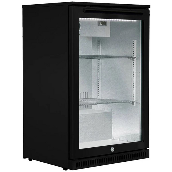 Smart 118L Heated Glass Alfresco Drinks Chiller Black SMA1840BLK