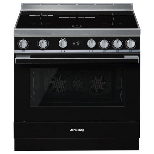 Smeg 90cm Portofino Freestanding Electric Oven/Stove CPF9IPBL
