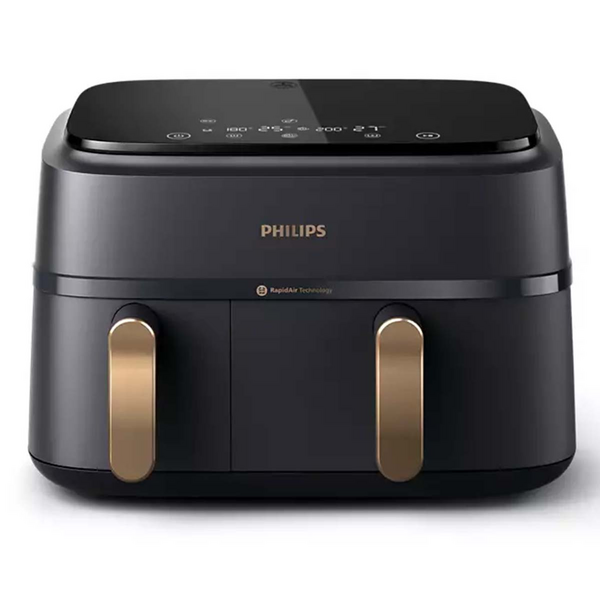 Philips 3000 Series 9L Dual Basket Airfryer XXL Black NA352-00