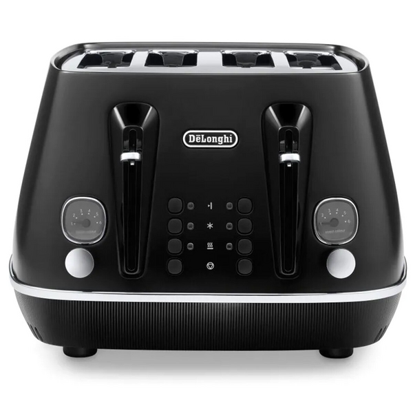 Delonghi Distinta Moments Four Slice Toaster Sunset Black CTIN4003BK