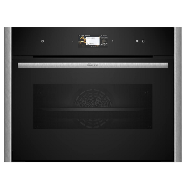 NEFF N90 Flex Design 60cm Compact Oven with Steam Metallic Silver C29FS3AY0-MS