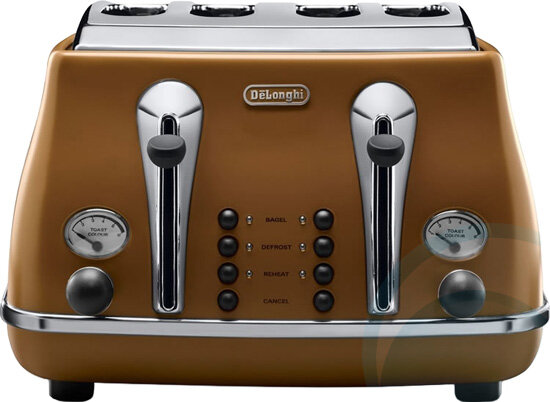 Delonghi Icona Vintage Slice Toaster CTO4003VBW