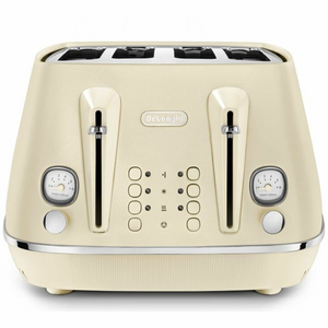 Delonghi Distinta Perla Four Slice Toaster Lemon CTIN4003Y
