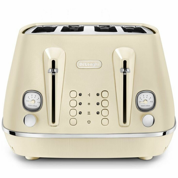 Delonghi Distinta Perla Four Slice Toaster Lemon CTIN4003Y