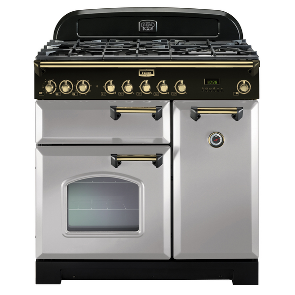 Falcon 90cm Classic Deluxe Royal Pearl Dual Fuel Freestanding Oven CDL90DFRP-BR