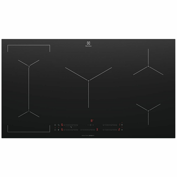 Electrolux 90cm 5 Zone Induction Cooktop EHI955BE