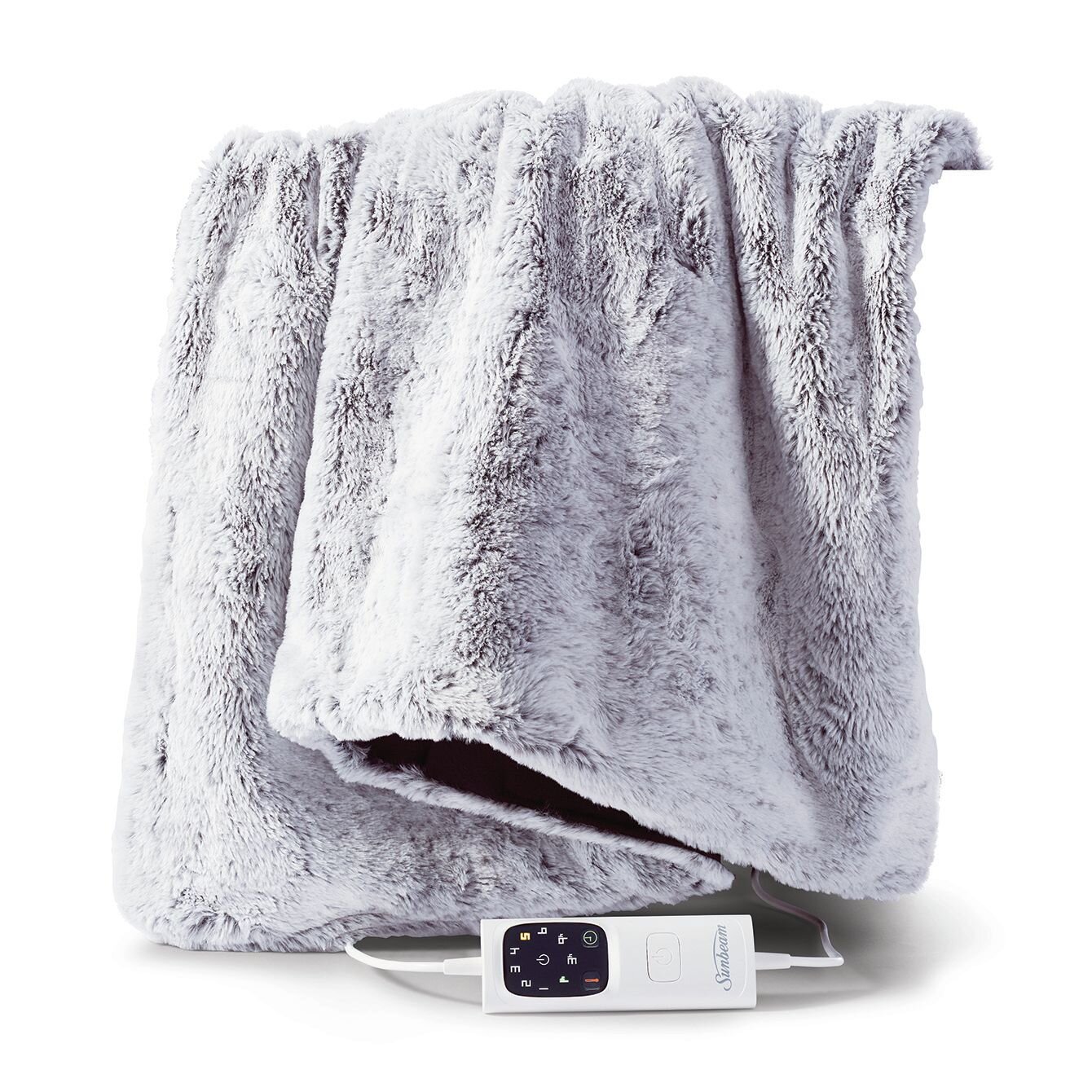 Sunbeam faux fur heated throw outlet