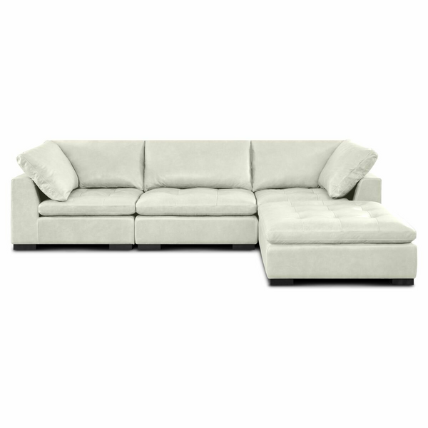 Kalona Milan Three Seater White Leather Lounge 19730-W