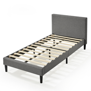 Zinus Liam Classic Home Single Upholstered Fabric Bed Base AU-FPPPDG-12S