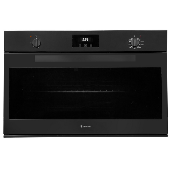 Artusi 90cm Multifunction Electric Built In Oven Matte Black AO9100MB
