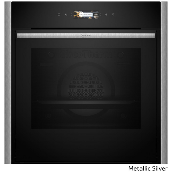 NEFF 60cm Pyrolytic Slide & Hide Oven Metallic Silver B59CR72Y0A-MS