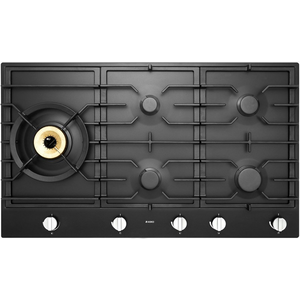 ASKO 90cm Natural Gas Cooktop with Super Flex Wok Burner Black Matte HG1986AD