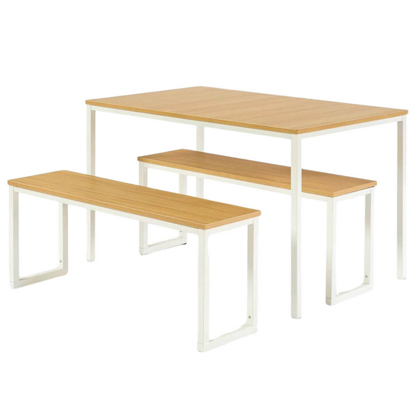 Zinus Louis 3 Piece Dining Set White AU-TS-4830W