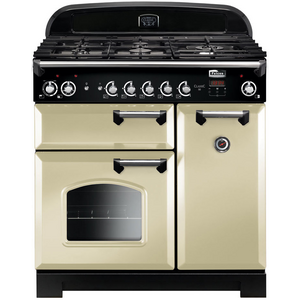 Falcon 90cm Classic Natural Gas Freestanding Oven/Stove Cream and Chrome CLA90NGFCR-CH
