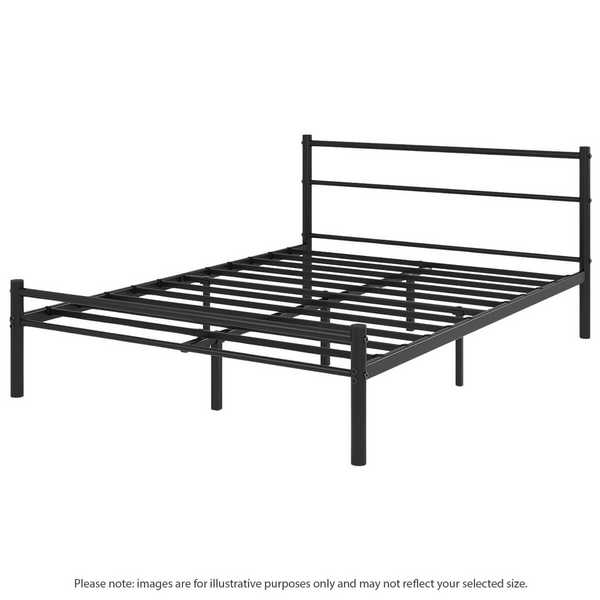 Zinus Double Metal Bed Frame Black AU-QLPBHFB-12D